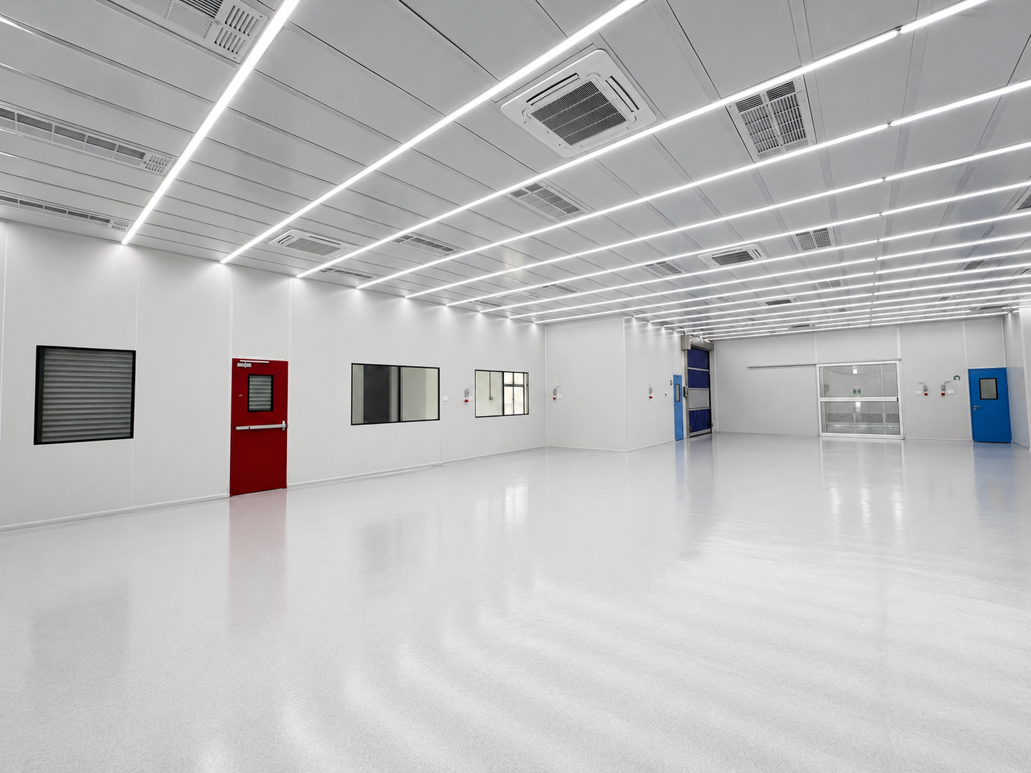 Filtros HEPA y sistema HVAC en sala limpia Mexicali